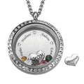 Personalized Silver Plated Heart Necklace with Name