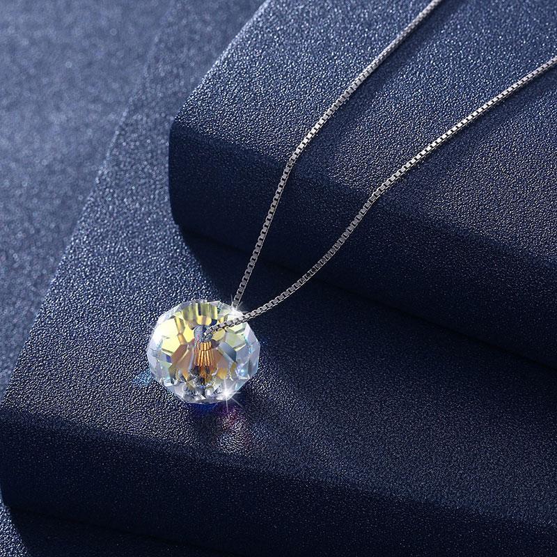 Swarovski Crystal Necklace in 925 Sterling Silver