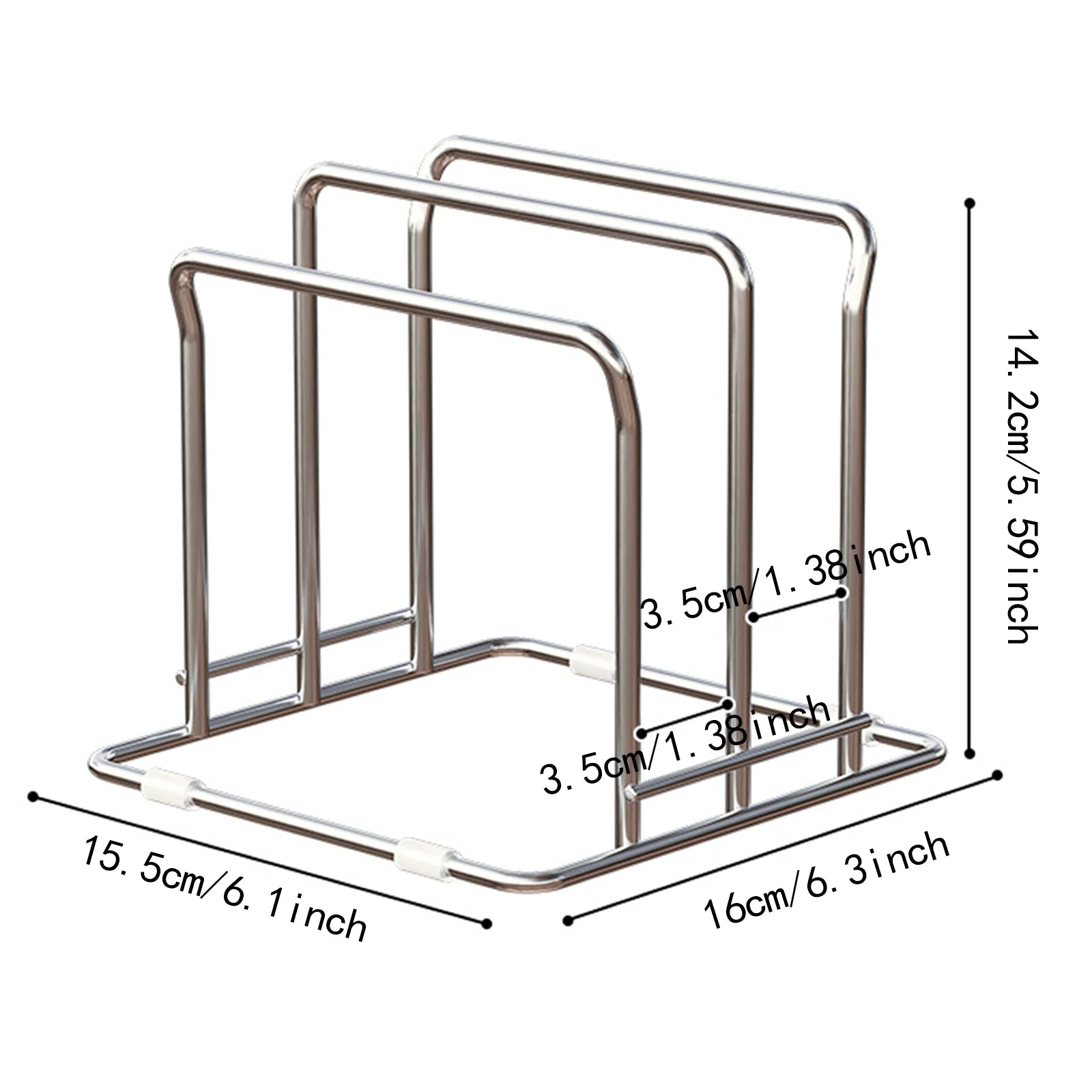 Stainless Steel Pot Lid Storage Rack Multifunction Cutting Board Kitchen Placement Rack Pot Utensils For Household Kitchen Rack