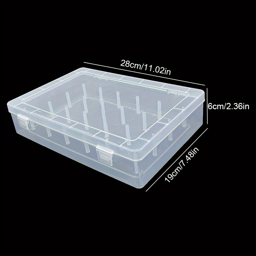 Factory Direct Sales Cross-Border Large-Capacity Sewing Box 42-Axis Needlework Sewing Tool Storage Box Plastic Pp Sewing Storage