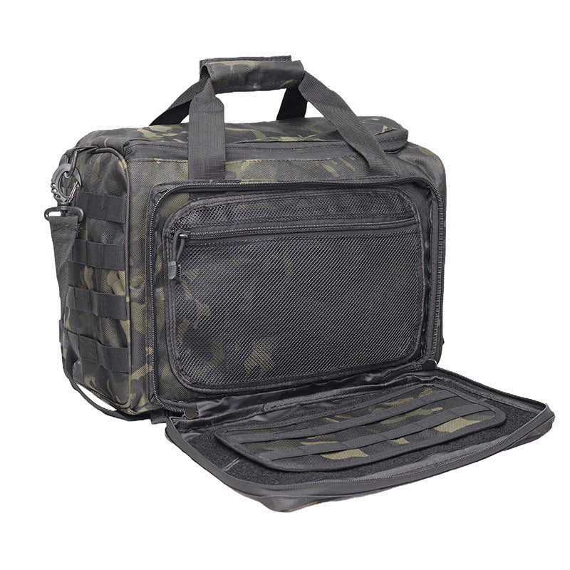 Factory Direct Sales Outdoor Tactical Multi-Functional Large-Capacity Handbag Storage Gun Bag Handbag Shoulder Bag Military Fan Bag