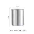 Wholesale Double-Layer Anti-Scald Mug with Handle, 304 Stainless Steel Water Cup with Lid, Children's Business Cup, Customizable with Logo