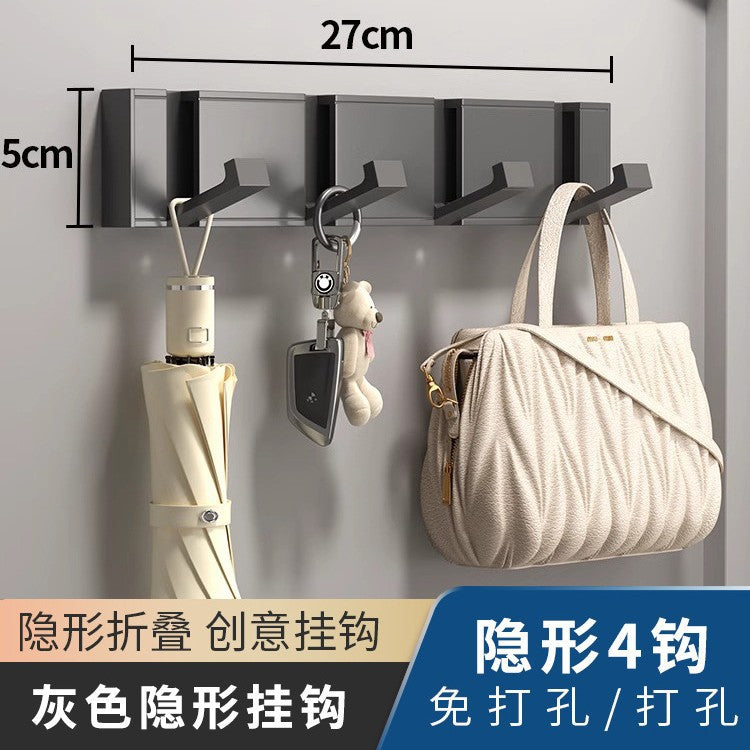 Jingpeng Invisible Hook Gun Grey Punch-free Hallway Wardrobe Clothes Hook Door Rear Hook Wall Hanger Wall Key