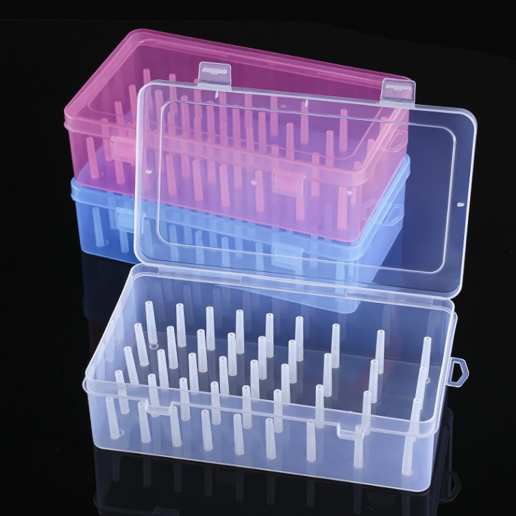 Factory Direct Sales Cross-Border Large-Capacity Sewing Box 42-Axis Needlework Sewing Tool Storage Box Plastic Pp Sewing Storage