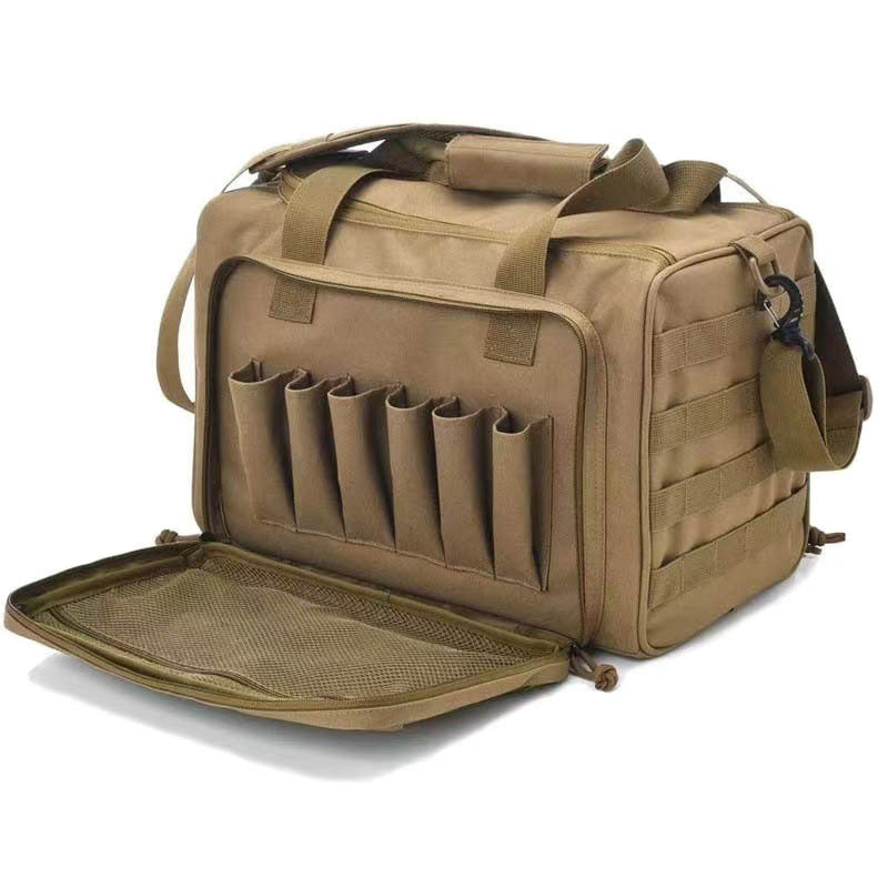Factory Direct Sales Outdoor Tactical Multi-Functional Large-Capacity Handbag Storage Gun Bag Handbag Shoulder Bag Military Fan Bag