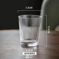 Hotel Hotel Guest Room Glass Mouthwash Cup Restaurant Vertical Pattern Water Cup Beer Cup Commercial Household Tea Cup Thick Glass