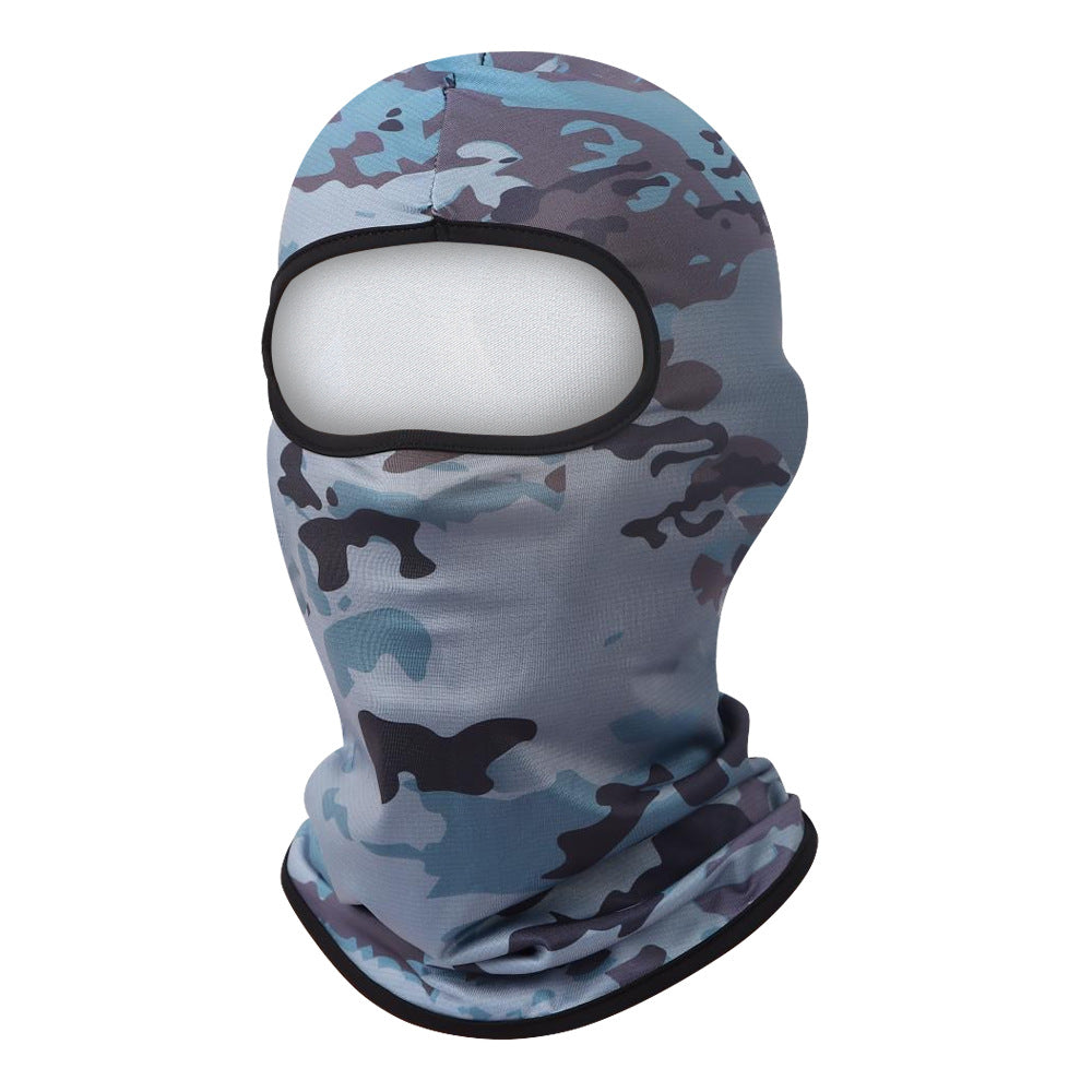 Cross-border balaclava jungle camouflage face mask sweat-absorbent breathable quick-drying outdoor military fan tactical headgear