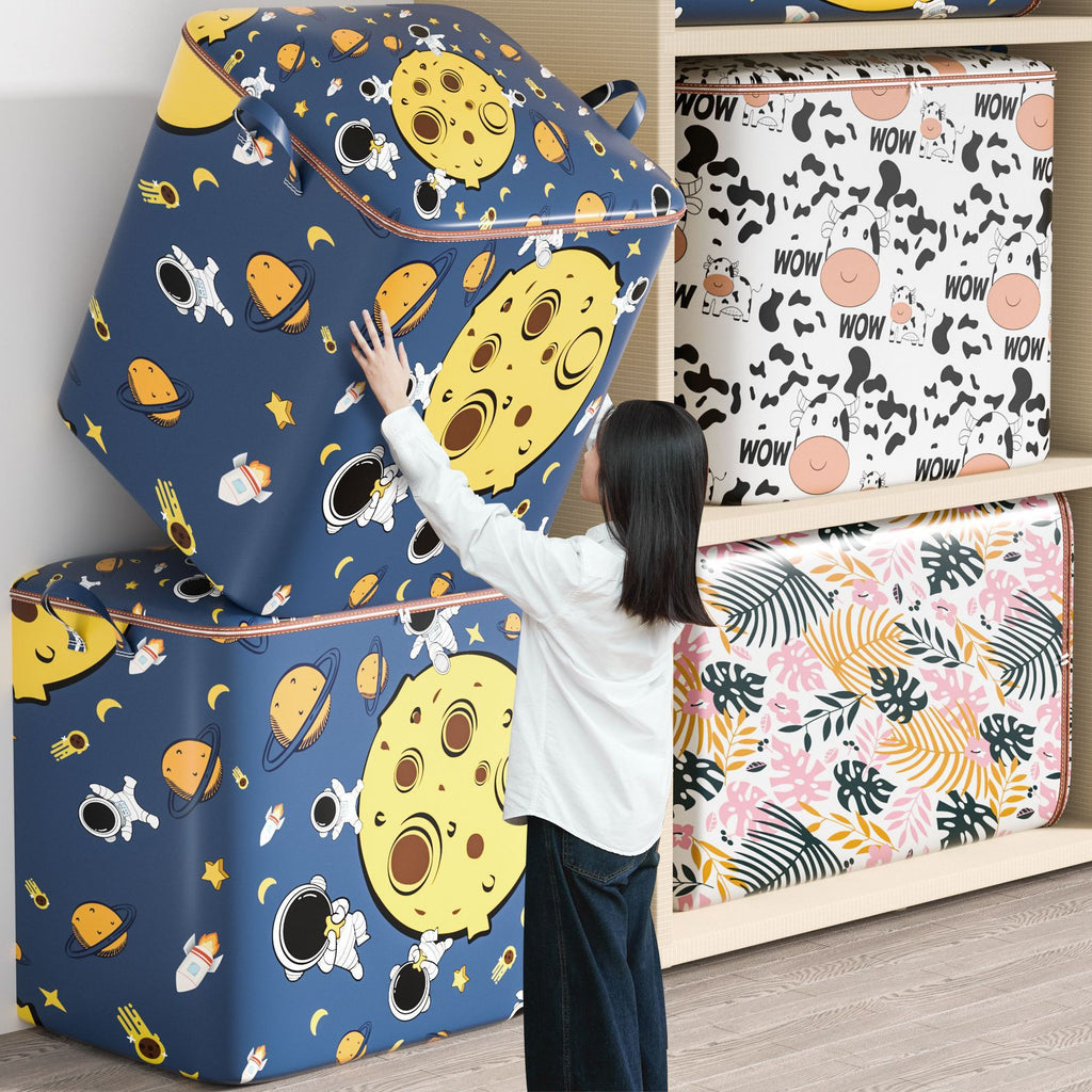 Spaceman Storage Bag Storage Basket Clothes Quilt Storage Bag Waterproof Dust-proof Moisture-proof Oversized Moving Bag
