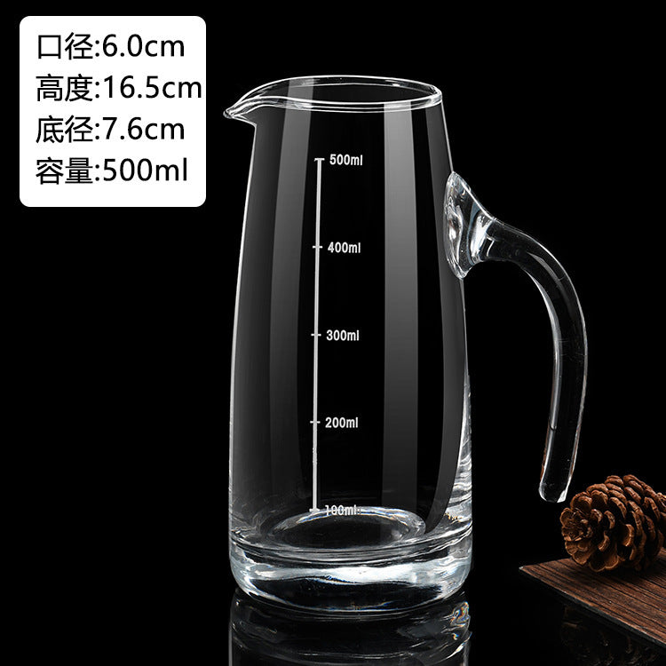 Glass White Wine Glass suit Wine Dispenser Glass Small Wine Glass Commercial One-cup Household Small Wine Pot Wine Cup Bullet Cup