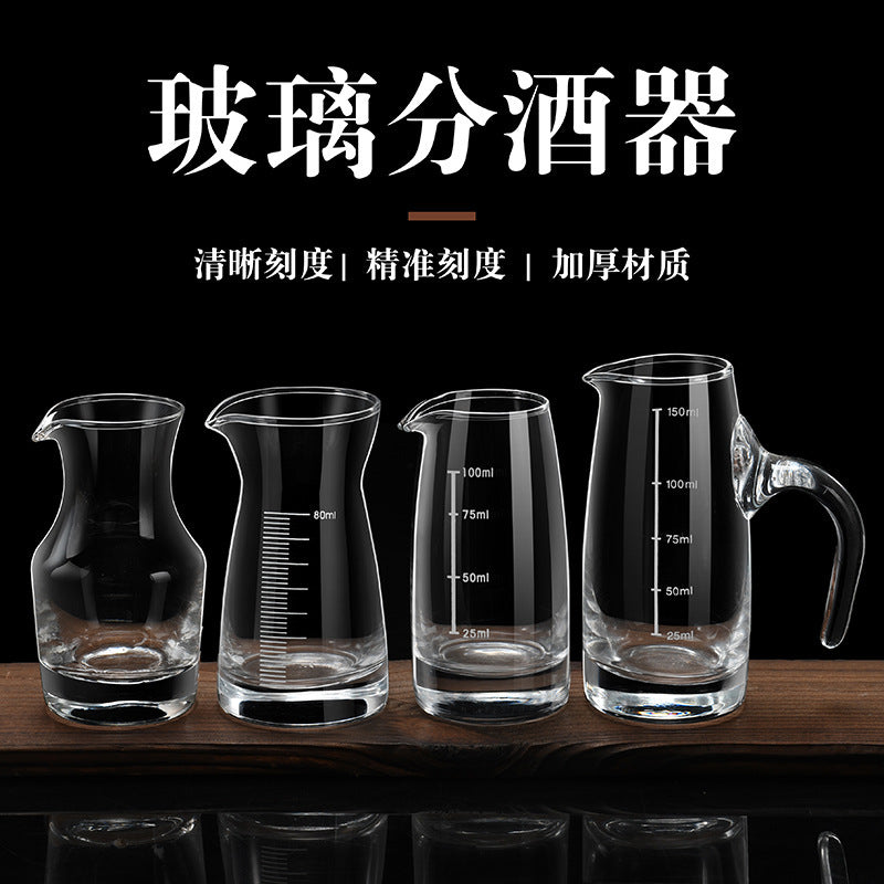 Glass White Wine Glass suit Wine Dispenser Glass Small Wine Glass Commercial One-cup Household Small Wine Pot Wine Cup Bullet Cup