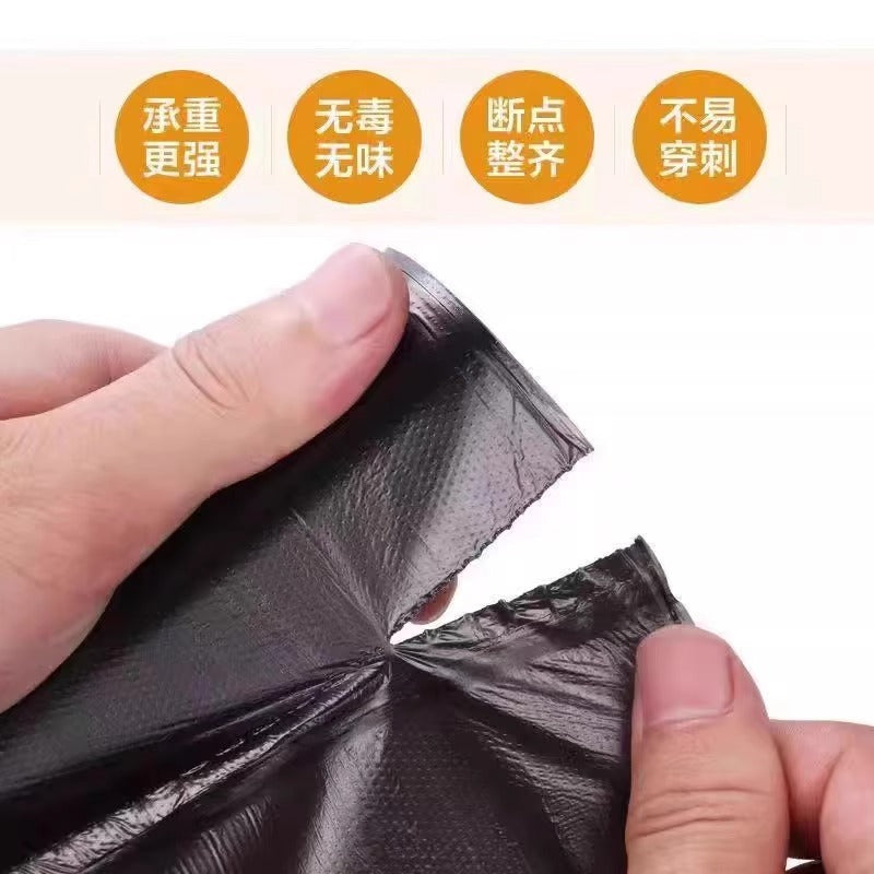 Garbage bags thickened and not easy to break disposable household flat-mouth thick garbage sorting plastic bags wholesale new materials