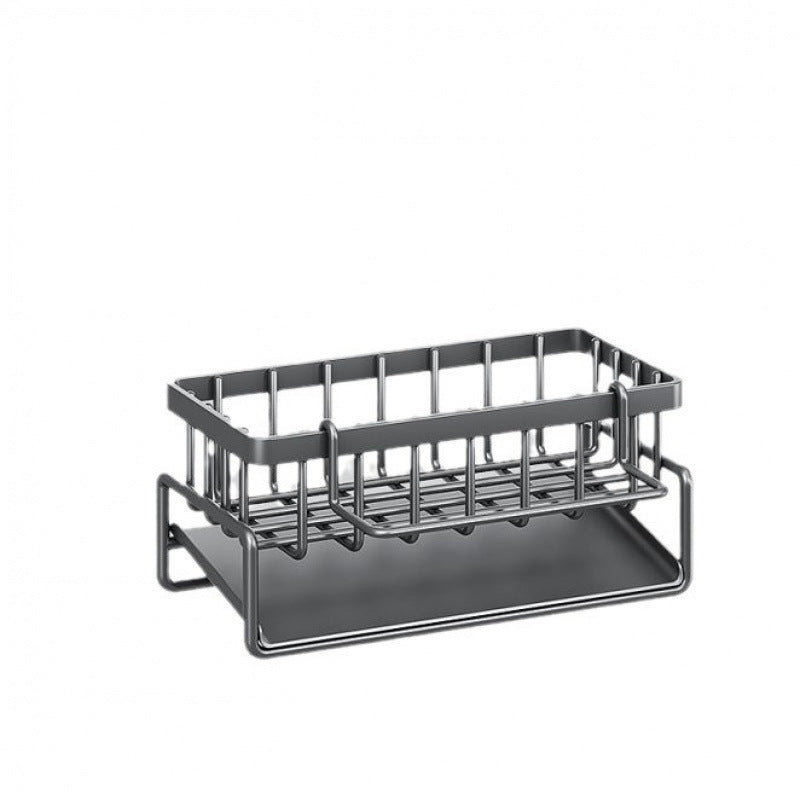 Cross-border Kitchen Drain Rack Sponge Rack Dish Rack Storage Rack Sink Drain Artifact Steel Ball Wash Sink Storage Rack