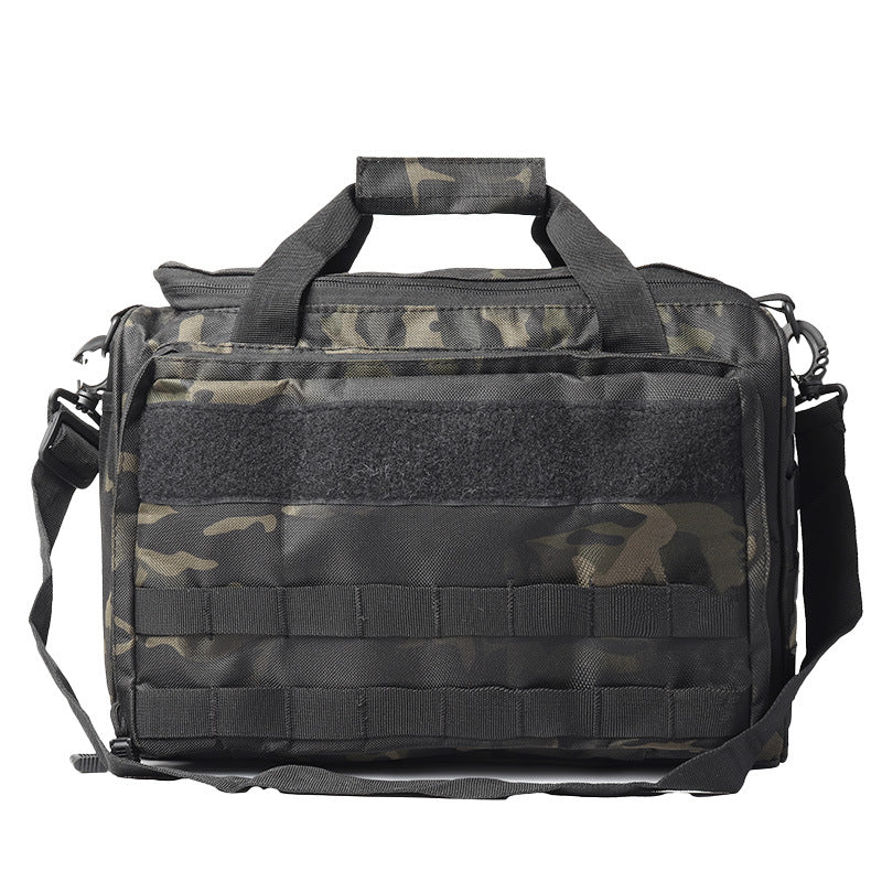 Factory Direct Sales Outdoor Tactical Multi-Functional Large-Capacity Handbag Storage Gun Bag Handbag Shoulder Bag Military Fan Bag