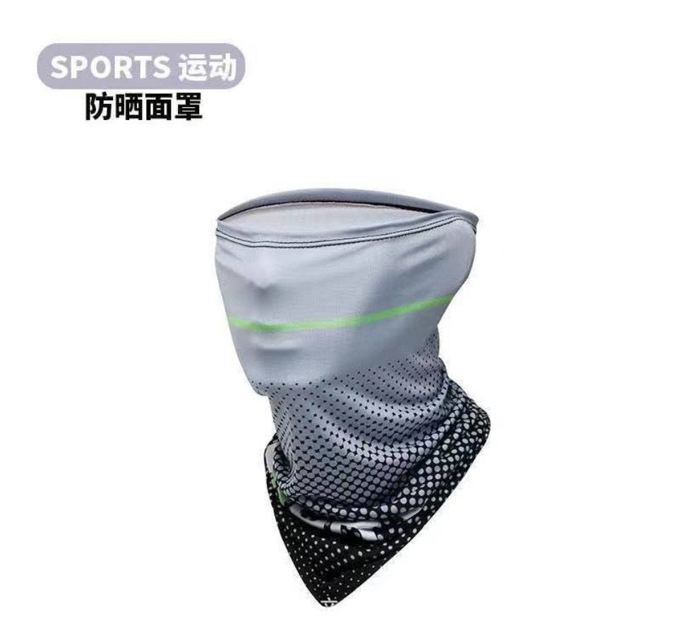 Sun Protection Ice Sleeve Set Cross-Border Ice Silk Sleeve Mask for Driving and Cycling European and American Style Men's Special Sun Protection for Construction Sites