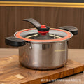 Korean-style Micro-pressure Pot Household Kitchen Multi-functional Stew Pot Stew Meat Porridge Soup Pot Binaural Cuisine Pressure Soup Pot