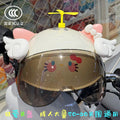 3C Certified Electric Battery Bike Helmet Summer Sun Protection Cute Kt Cat Half Helmet Couple Moped Safety Helmet
