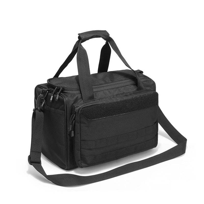 Factory Direct Sales Outdoor Tactical Multi-Functional Large-Capacity Handbag Storage Gun Bag Handbag Shoulder Bag Military Fan Bag