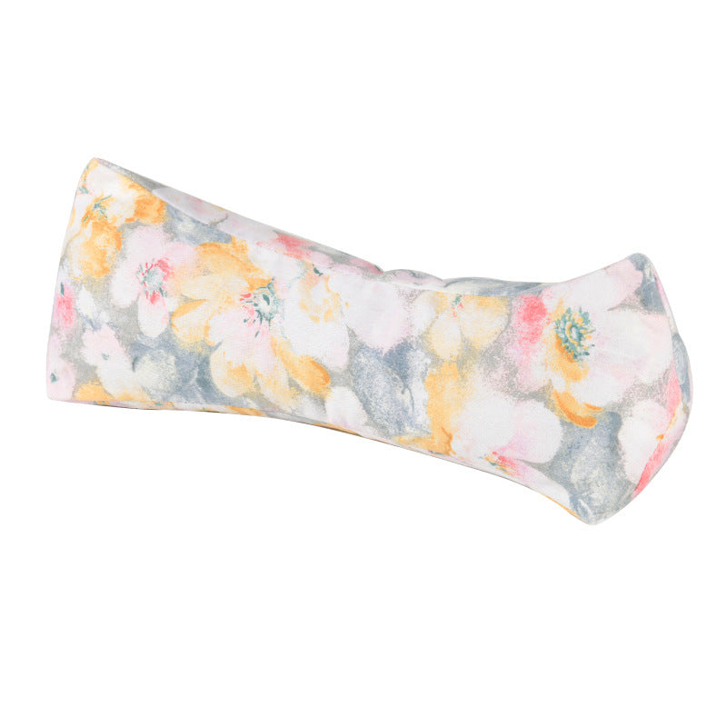 Wholesale Pure Cotton Pure Buckwheat Shell Diamond Cervical Pillow Household Adult Waist Pillow Nap Pillow Wholesale Buckwheat Pillow