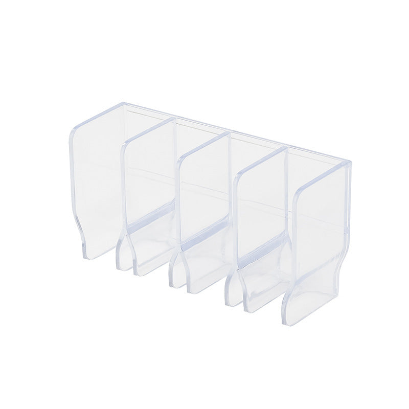 Wall-mounted non-perforated toilet facial cleanser storage rack cosmetics rack mirror cabinet toothpaste drain holder