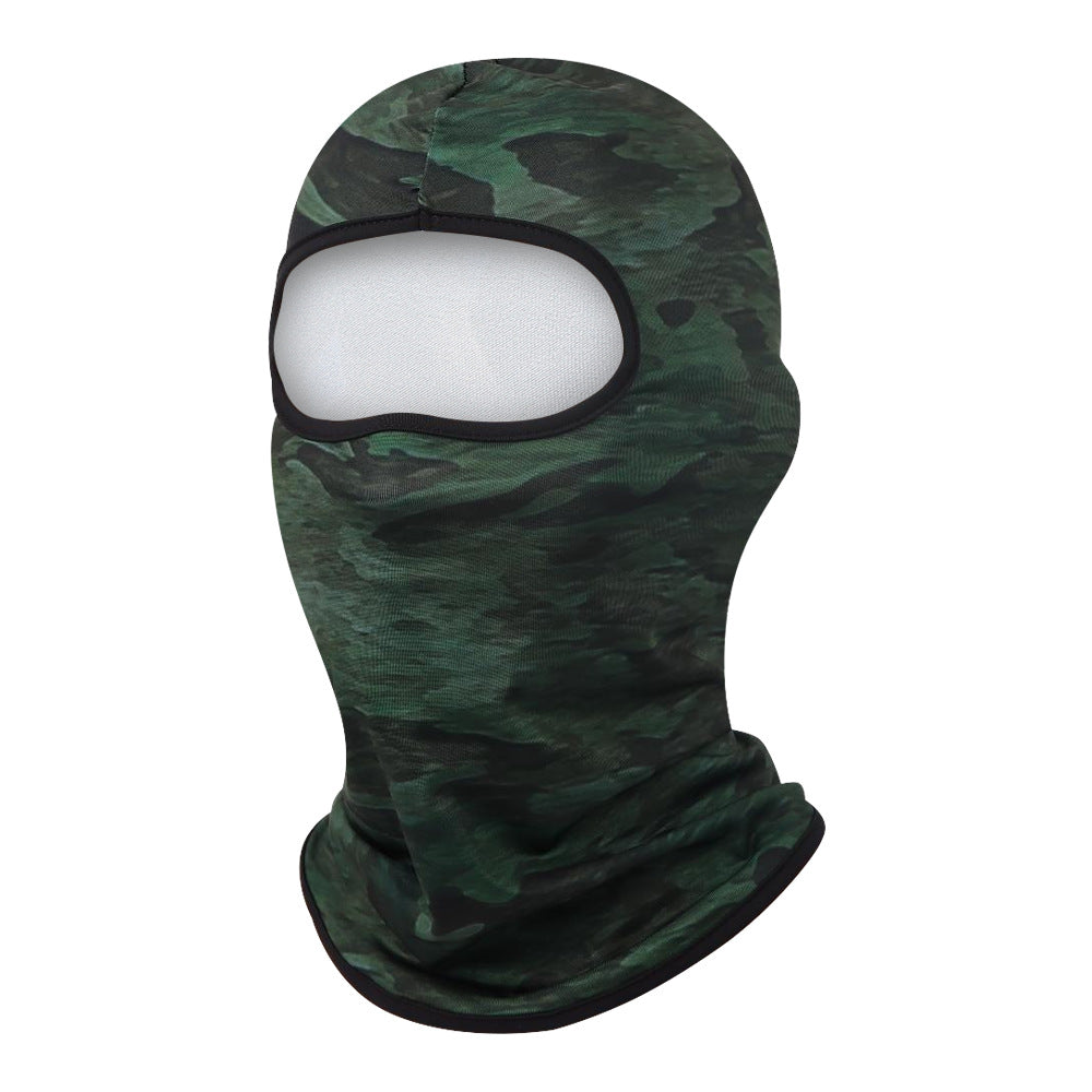 Cross-border balaclava jungle camouflage face mask sweat-absorbent breathable quick-drying outdoor military fan tactical headgear
