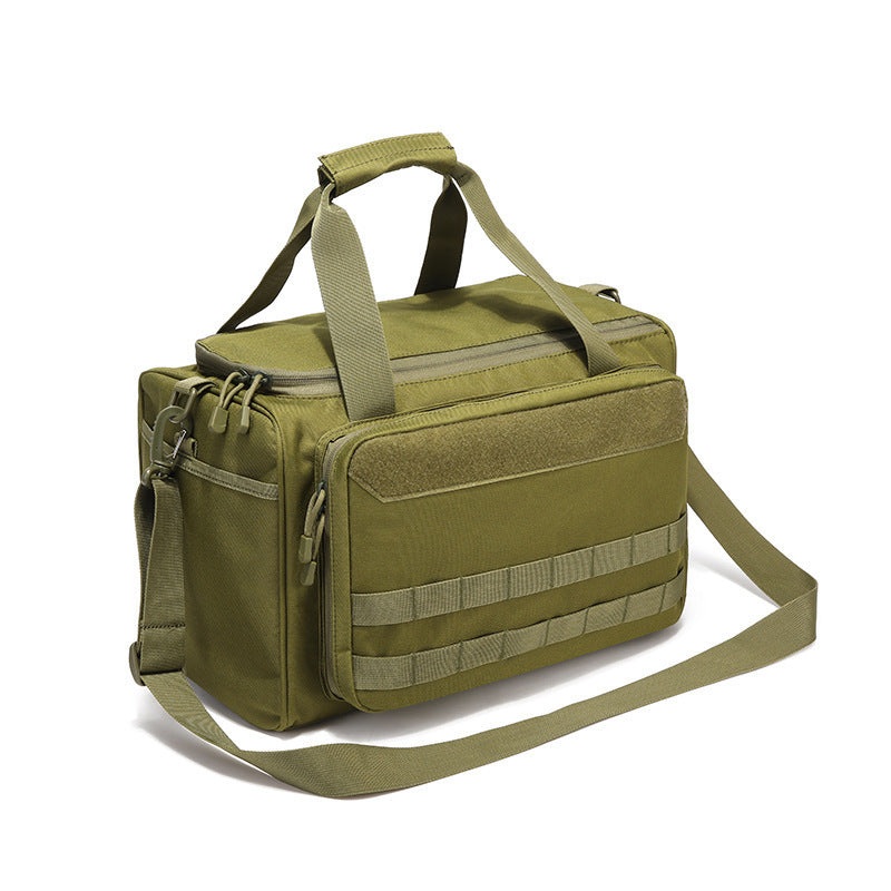 Factory Direct Sales Outdoor Tactical Multi-Functional Large-Capacity Handbag Storage Gun Bag Handbag Shoulder Bag Military Fan Bag