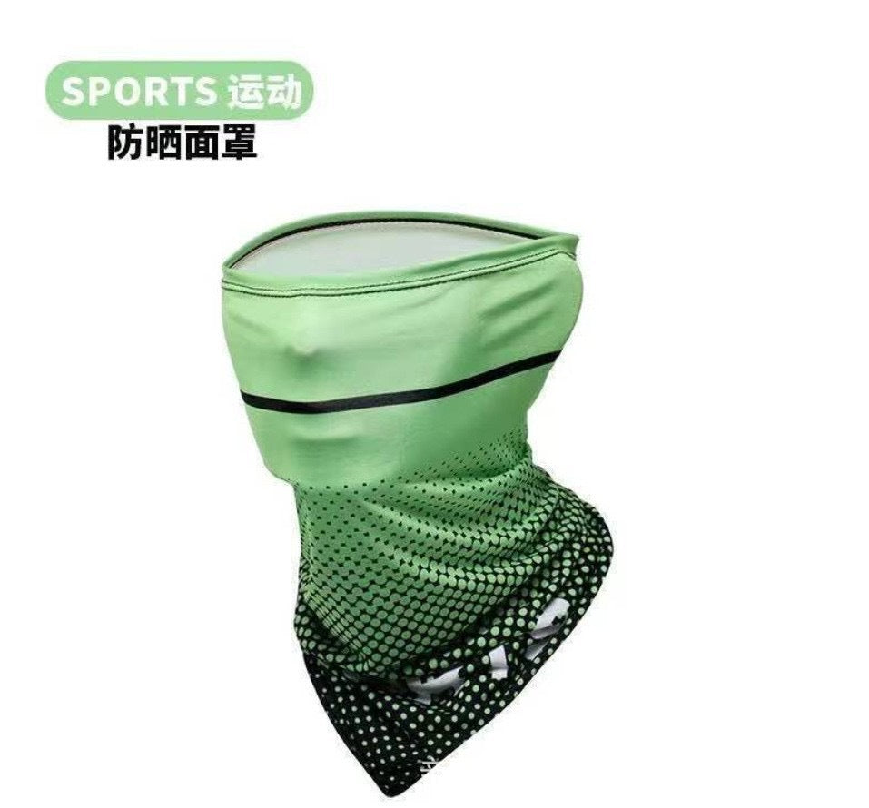 Sun Protection Ice Sleeve Set Cross-Border Ice Silk Sleeve Mask for Driving and Cycling European and American Style Men's Special Sun Protection for Construction Sites