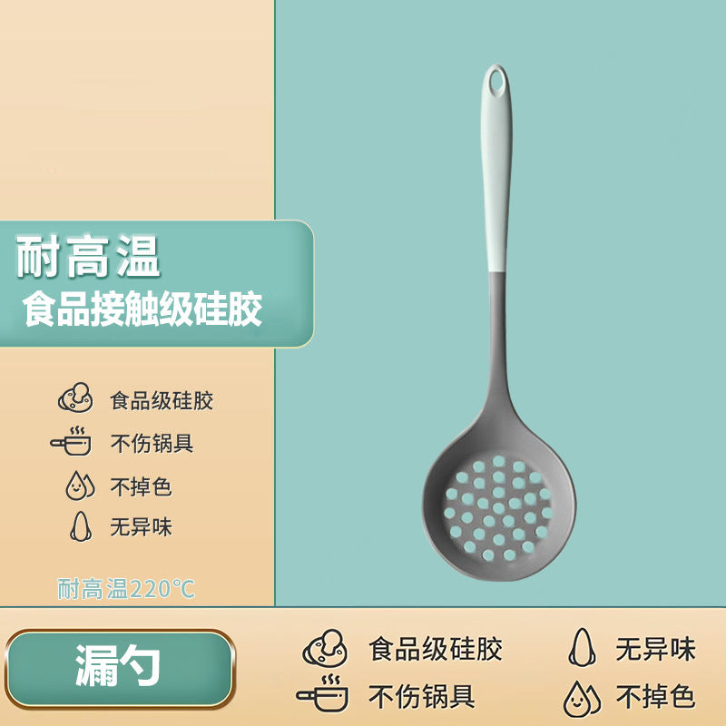 Household Silicone Spatula, Two-Tone Silicone Cooking Spatula, Kitchen Cooking Spoon, High-Temperature Resistant Spatula Set Wholesale