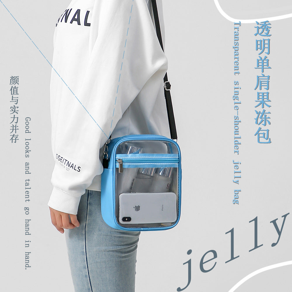 Waterproof PVC Transparent Small Square Bag Portable Makeup Wash Bag Swimming Bag Travel Beach Bag Daily Collocation Storage