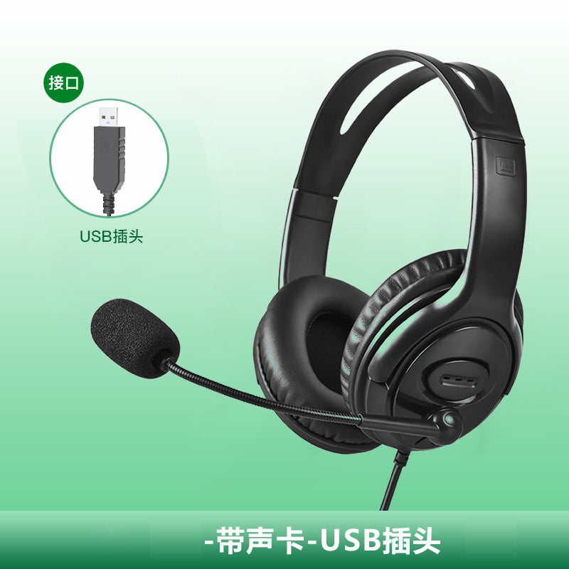 Special Headset for Traffic Service Customer Service Headset Traffic Headset Electric Sales Customer Service Online Lesson Learning Computer Headset for Traffic Service