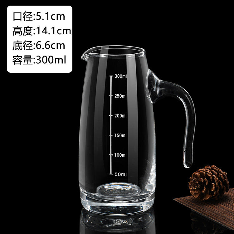 Glass White Wine Glass suit Wine Dispenser Glass Small Wine Glass Commercial One-cup Household Small Wine Pot Wine Cup Bullet Cup