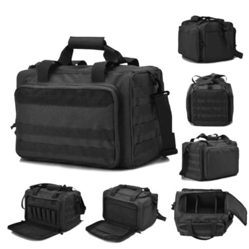 Factory Direct Sales Outdoor Tactical Multi-Functional Large-Capacity Handbag Storage Gun Bag Handbag Shoulder Bag Military Fan Bag