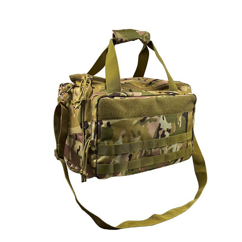 Factory Direct Sales Outdoor Tactical Multi-Functional Large-Capacity Handbag Storage Gun Bag Handbag Shoulder Bag Military Fan Bag