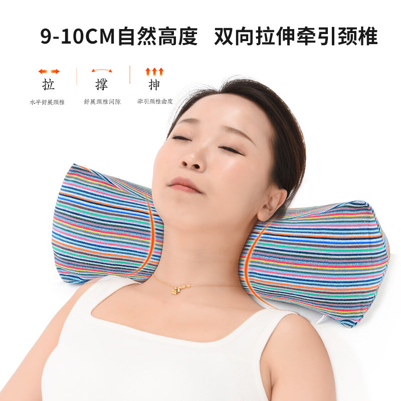 Wholesale Pure Cotton Pure Buckwheat Shell Diamond Cervical Pillow Household Adult Waist Pillow Nap Pillow Wholesale Buckwheat Pillow
