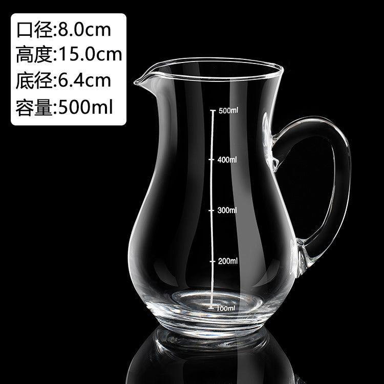 Glass White Wine Glass suit Wine Dispenser Glass Small Wine Glass Commercial One-cup Household Small Wine Pot Wine Cup Bullet Cup