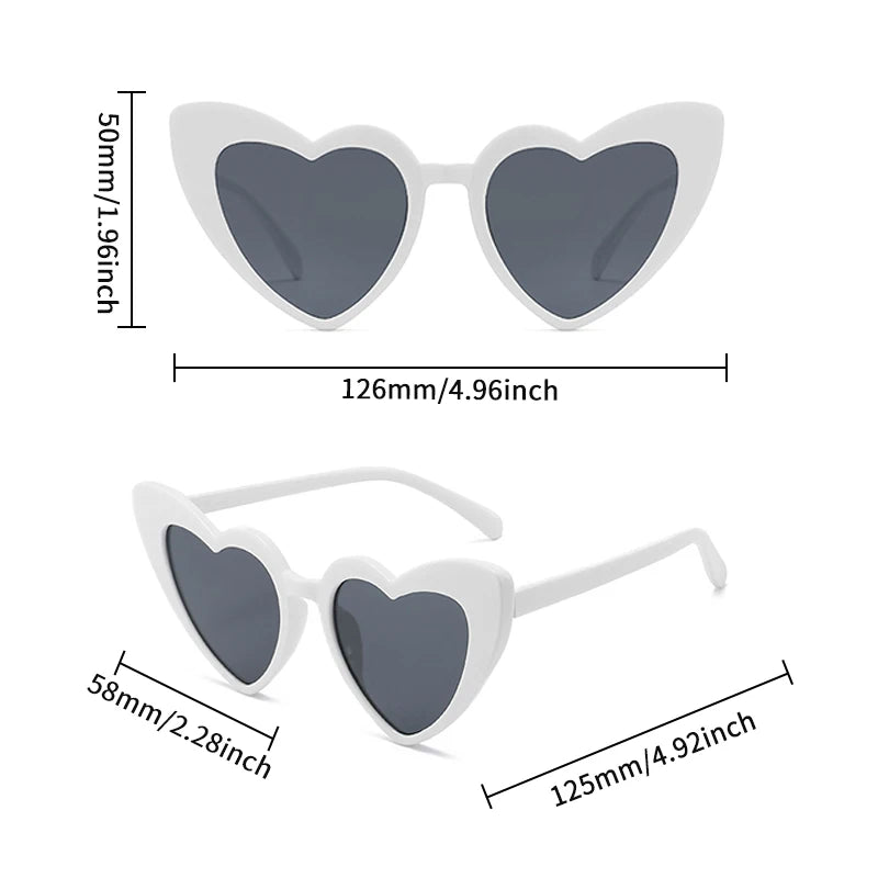 UV400 Protection Kids Heart Sunglasses 2026 New 7 Colors Cute For Girls Boys Toddler Outdoor Travel Daily Gift Shades Accessorie