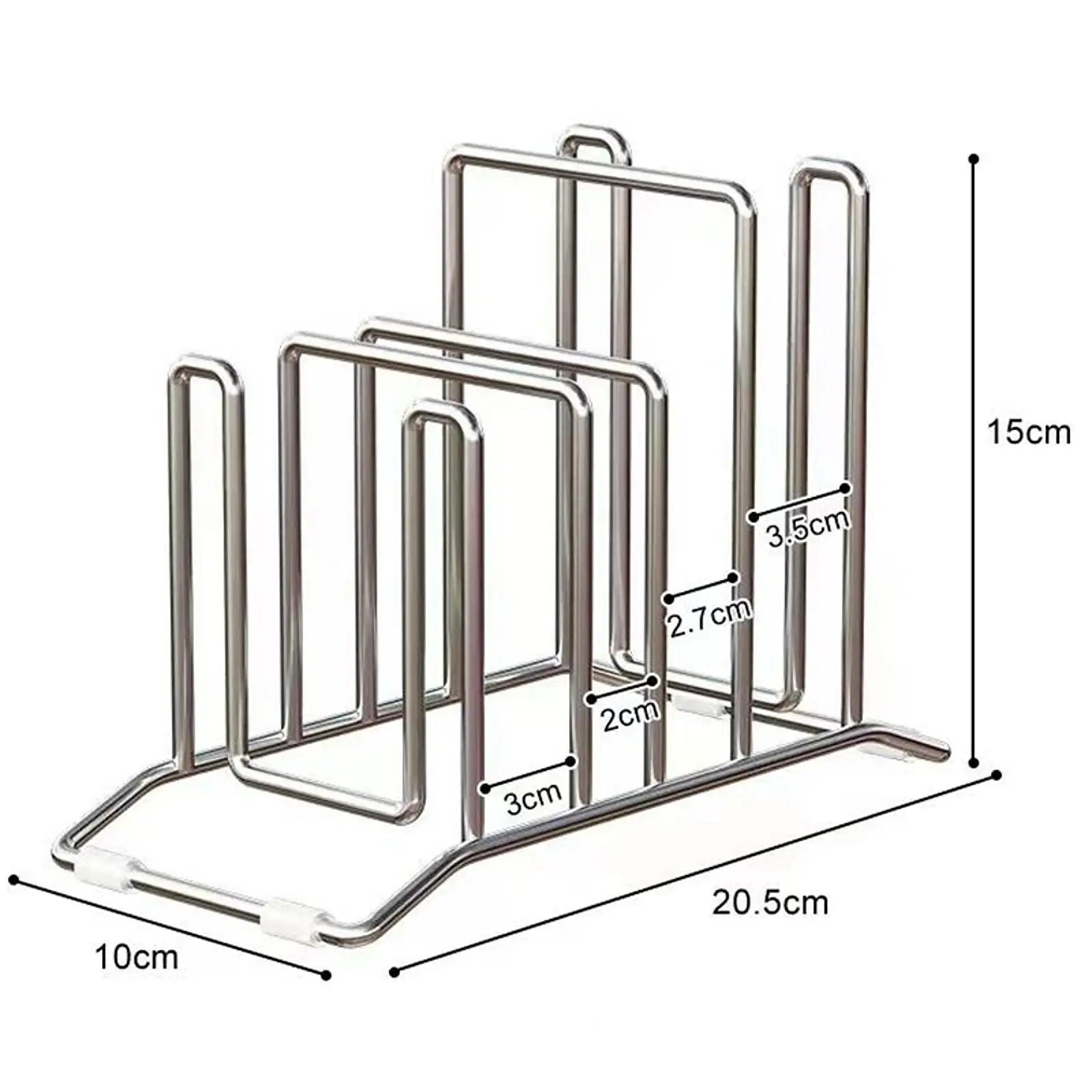 Stainless Steel Pot Lid Storage Rack Multifunction Cutting Board Kitchen Placement Rack Pot Utensils For Household Kitchen Rack