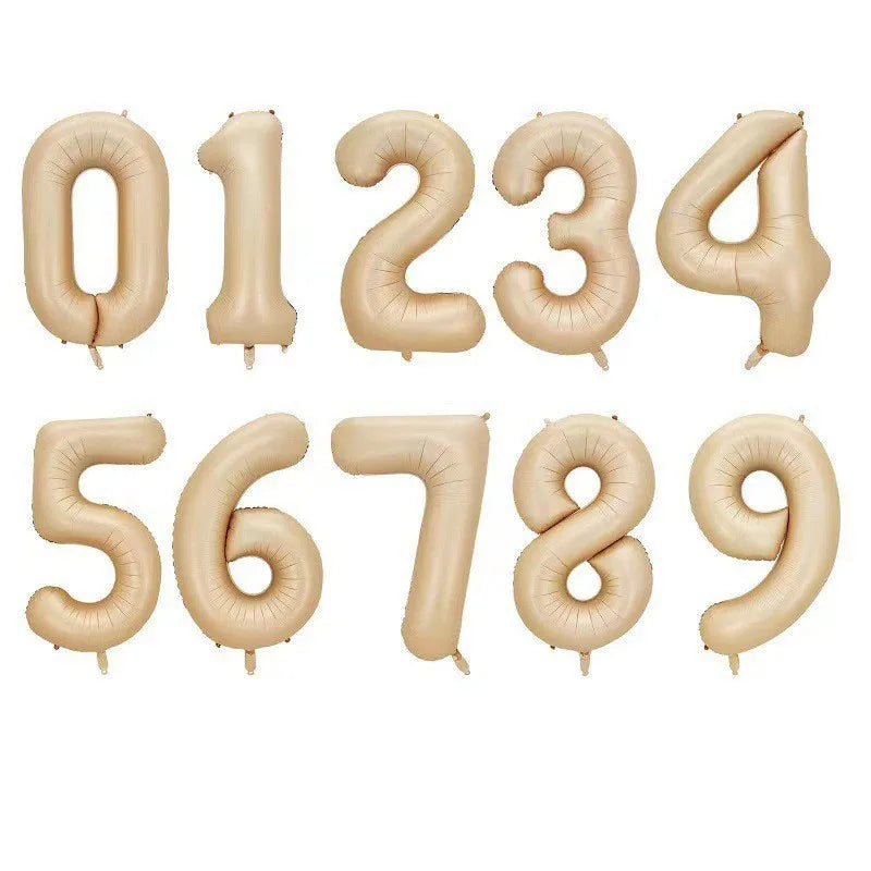 32 Inch Large Number Balloons 0-9 - Multicolor Birthday Decorations, Helium Supported, Party Supplies for Birthday Anniversary C