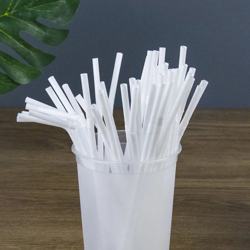 50-3000PCS Colorful & Black Drinking Kunststof Straws Bar Party Wedding Kitchen pajitas plastique Beverage Straw Wholesale
