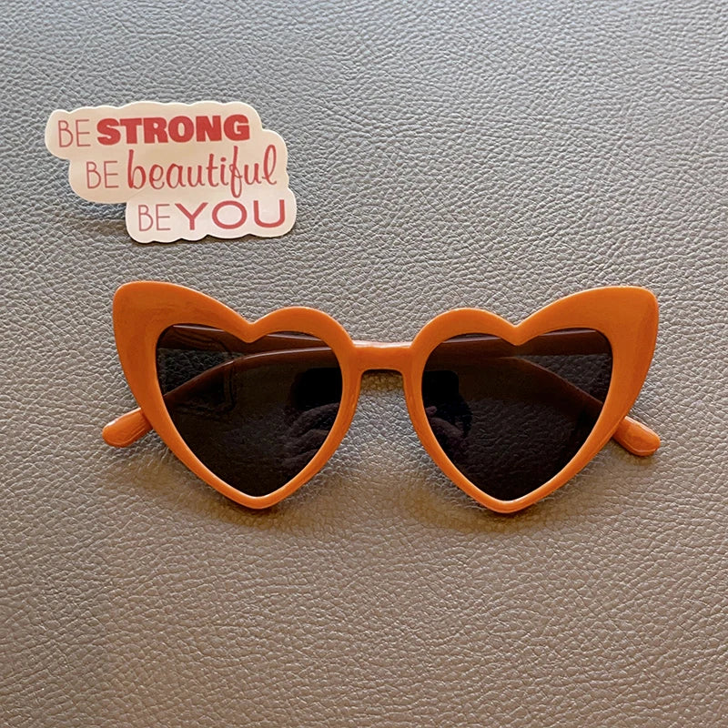 UV400 Protection Kids Heart Sunglasses 2026 New 7 Colors Cute For Girls Boys Toddler Outdoor Travel Daily Gift Shades Accessorie