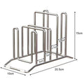 Stainless Steel Pot Lid Storage Rack Multifunction Cutting Board Kitchen Placement Rack Pot Utensils For Household Kitchen Rack