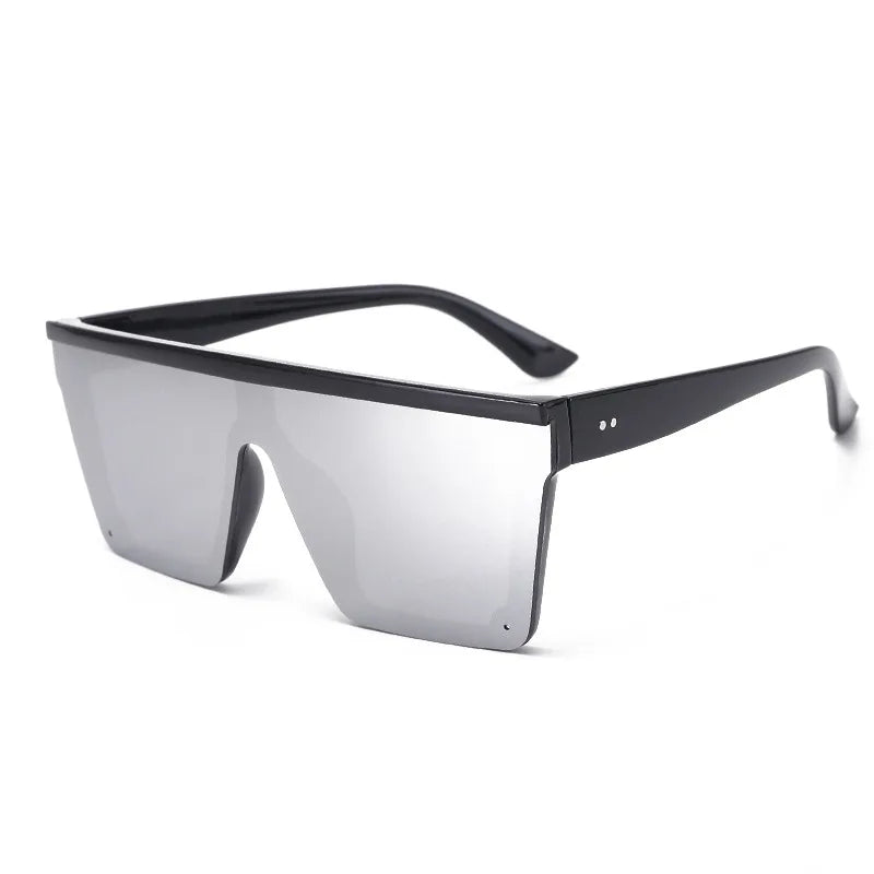 European And American Style Large Frame Integrated Sunglasses Ins Street Shooting Sunscreen Sunglasses For Men And Women 1914