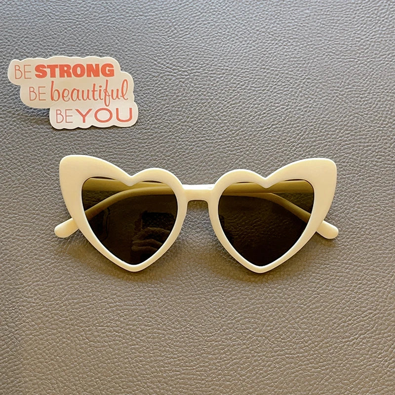 UV400 Protection Kids Heart Sunglasses 2026 New 7 Colors Cute For Girls Boys Toddler Outdoor Travel Daily Gift Shades Accessorie