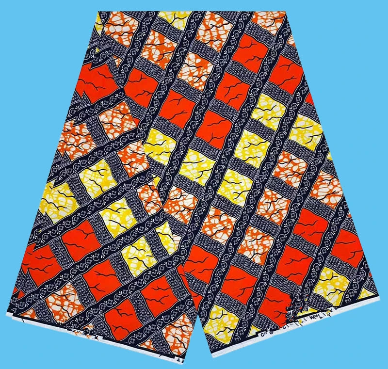 Ankara Fabric African Real Wax Print Cotton 100% New Design 2024 Tissus Wax Africain Patchwork Fabric For Dress 6yard Sales Soft