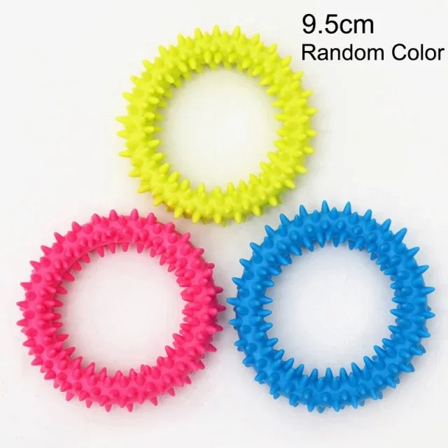 Pet Toys for Small Dogs Rubber Resistance To Bite Dog Toy Teeth Cleaning Chew Training Toys Pet Supplies Puppy Dogs 2025new