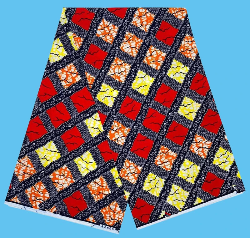 Ankara Fabric African Real Wax Print Cotton 100% New Design 2024 Tissus Wax Africain Patchwork Fabric For Dress 6yard Sales Soft