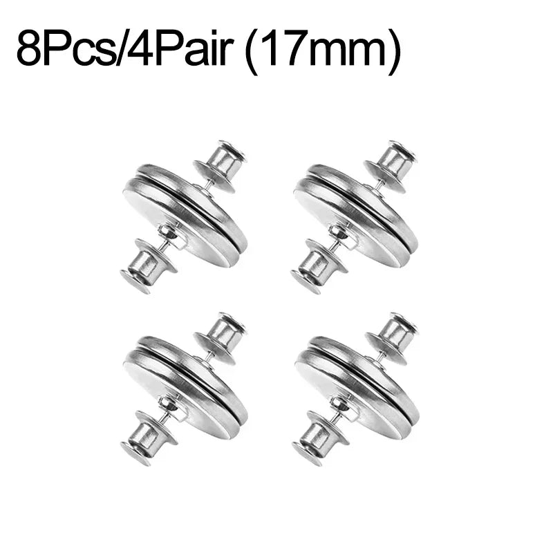 4/8 pack of magnetic curtain buttons, detachable curtain clips, prevents light leakage, and allows for curtain adjustment.