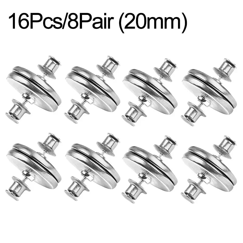 4/8 pack of magnetic curtain buttons, detachable curtain clips, prevents light leakage, and allows for curtain adjustment.