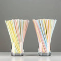 50-3000PCS Colorful & Black Drinking Kunststof Straws Bar Party Wedding Kitchen pajitas plastique Beverage Straw Wholesale