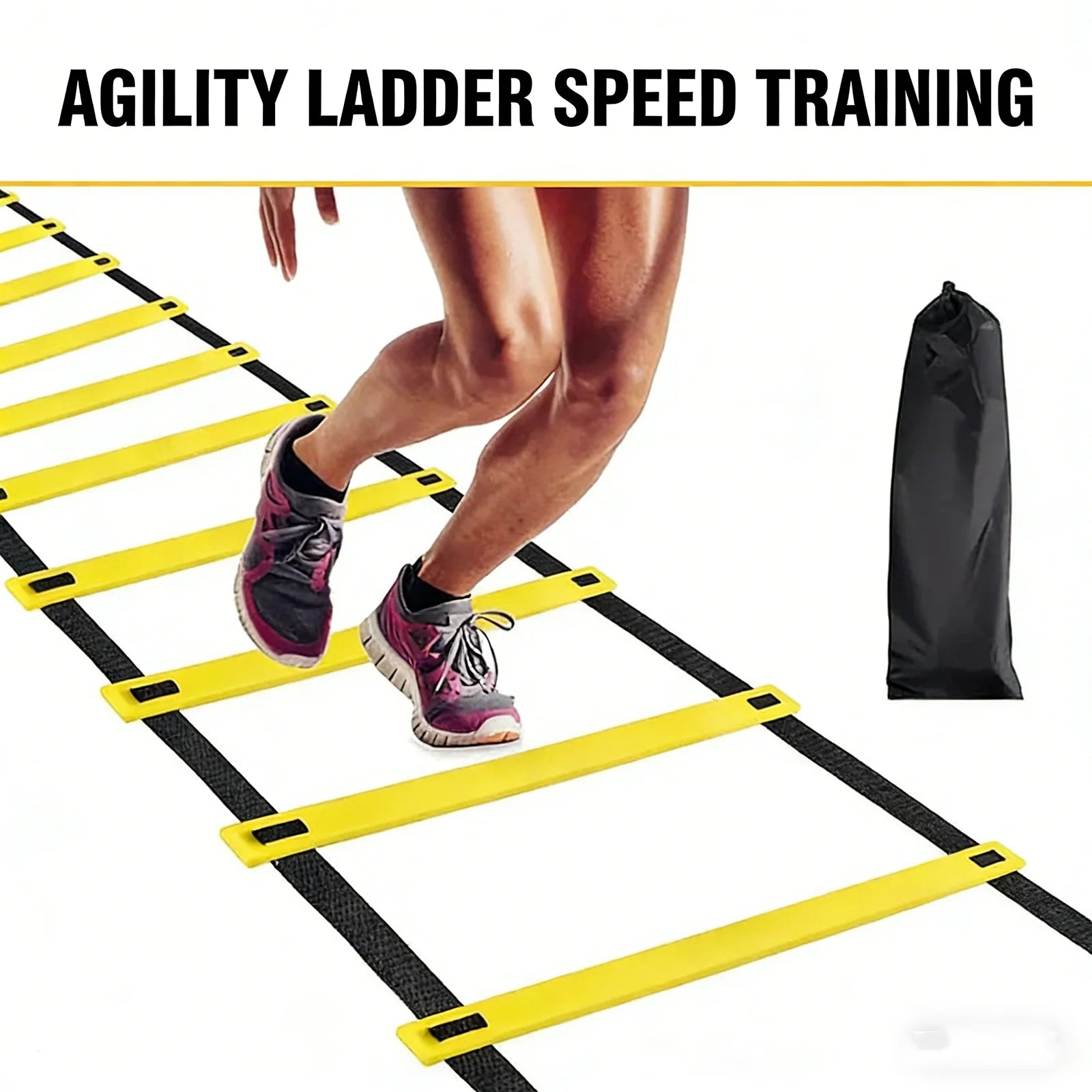 1 set Detachable Speed Agility Training Ladder for Football, Portable Sports Equipment with Improved Mobility and Coordination