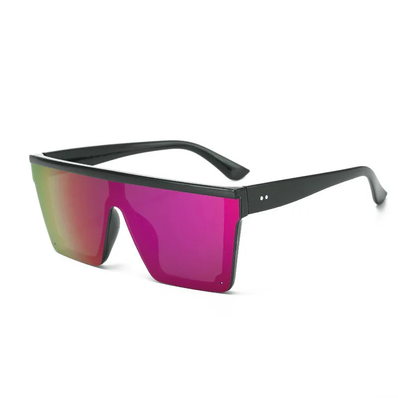 European And American Style Large Frame Integrated Sunglasses Ins Street Shooting Sunscreen Sunglasses For Men And Women 1914